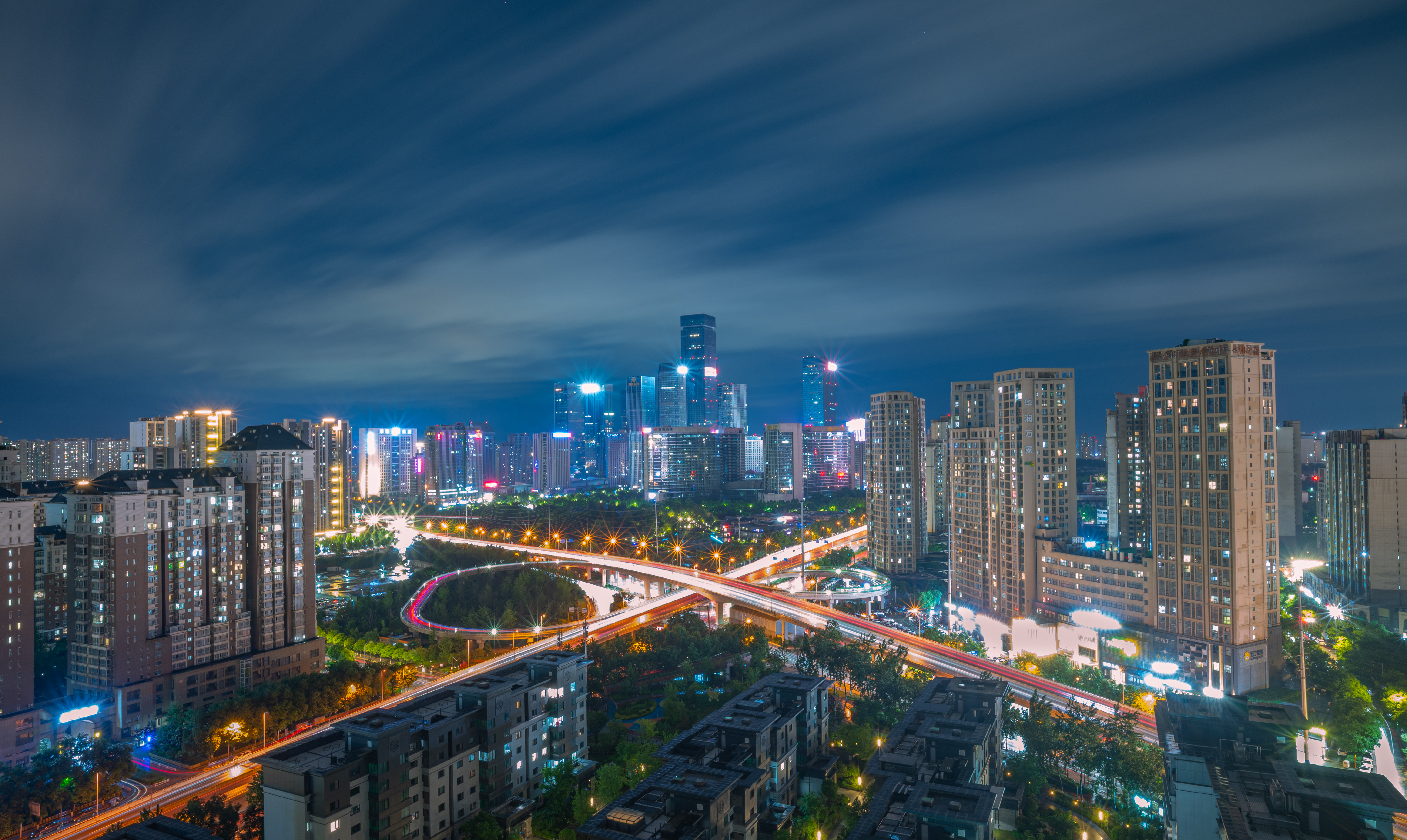 丈八立交与城市夜景
